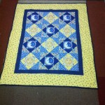 The Sun and The Blue Moon Quilt - a baby quilt